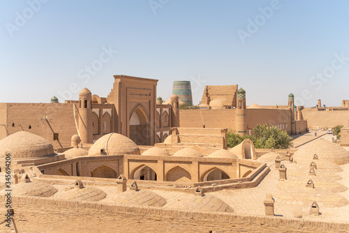 The view inside the Itchan Kala fortress