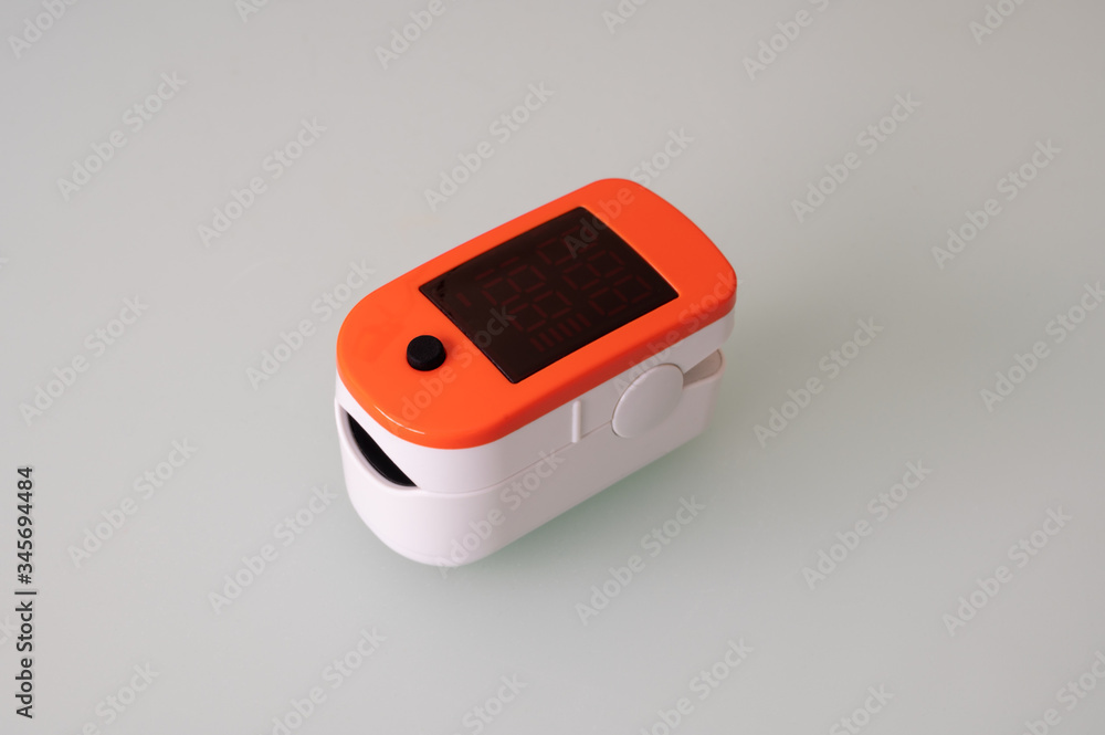 Pulse Oximeter digital portable device for monitoring blood oxygen saturation and heart rate. Medical equipment for health examination. Pulse Oximeter digital portable device for monitoring blood oxygen saturation and heart rate. Medical equipment for health examination.