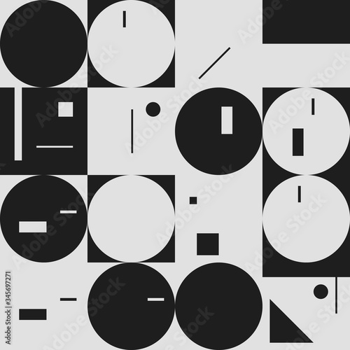 Bauhaus Abstract Vector Composition Design