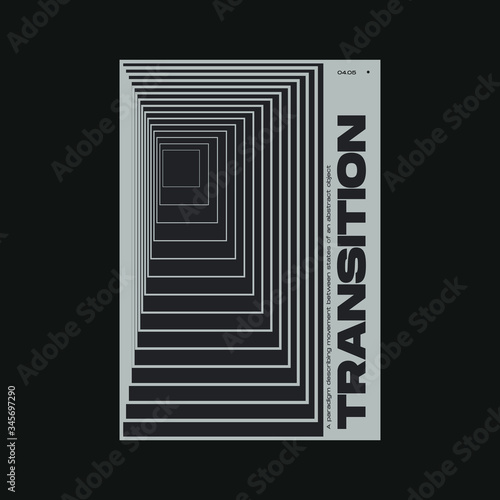 Meta Modern Swiss Aesthetics Poster Design Template