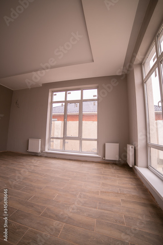 Wallpaper Mural Room in the house apartment right after the renovation. New and without furniture Torontodigital.ca