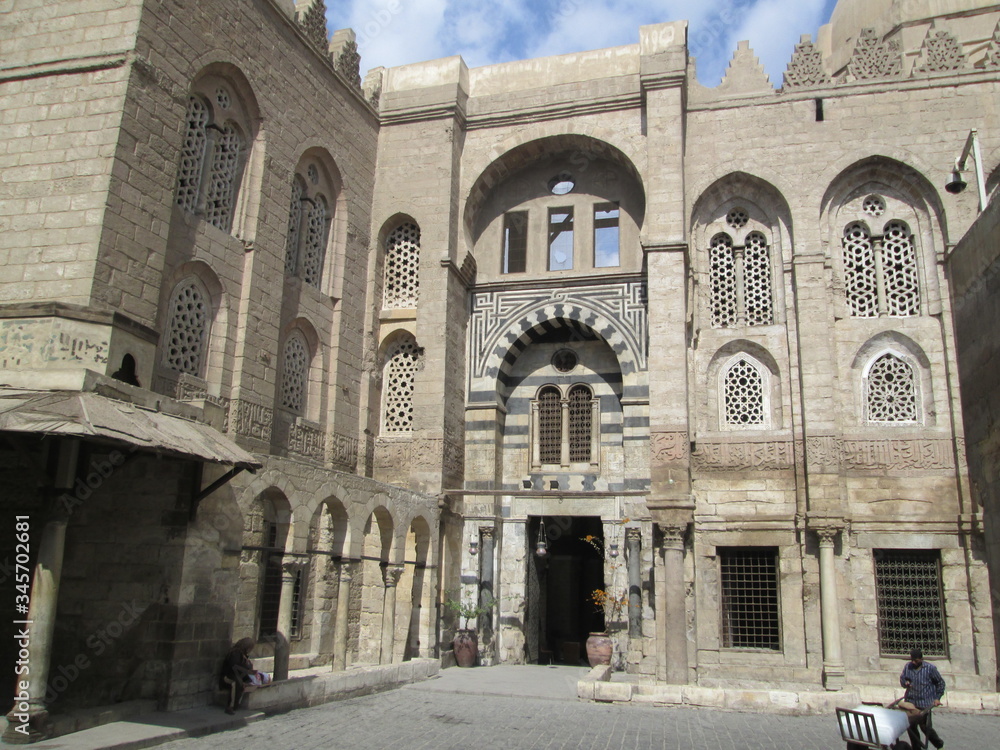 Madrassa of Al-Nasir Muhammad  al-Muizz street in Cairo, Egypt 
