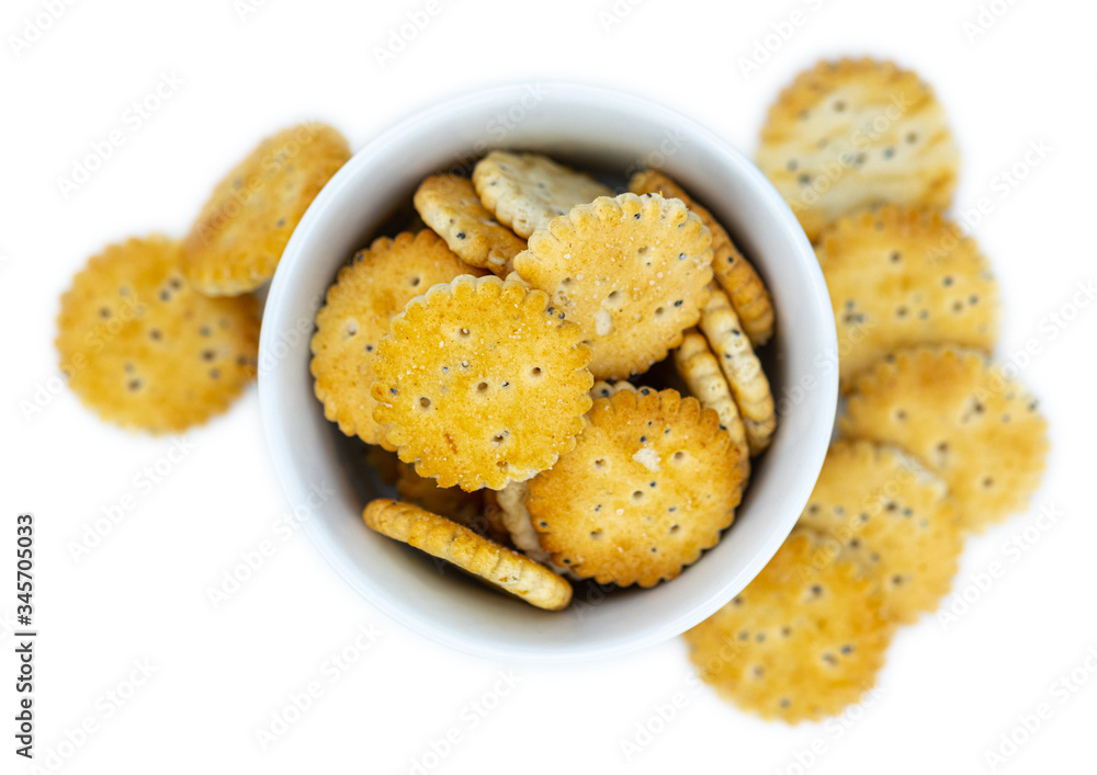 Portion of mixed Snacks isolated on white (close up shot; selective focus) Portion of mixed Snacks isolated on white (close up shot; selective focus)
