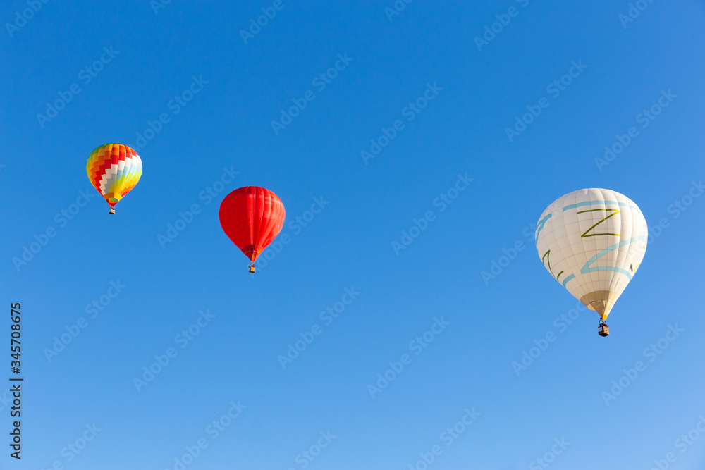 colored hot air balloon in Italy colored hot air balloon in Italy