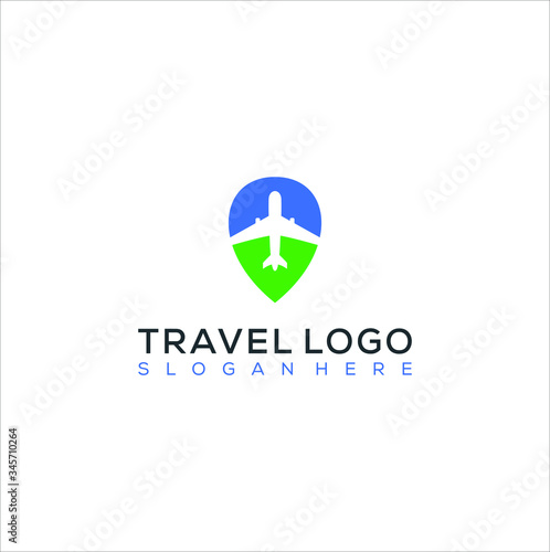 Travel logo design icon vector template. Travel destination vacation trip symbol graphic Free Download Travel logo design icon vector template. Travel destination vacation trip symbol graphic - GFXLoad