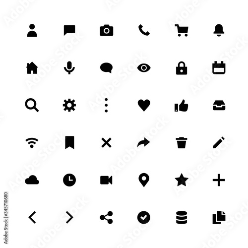 Web, application icon vector pack