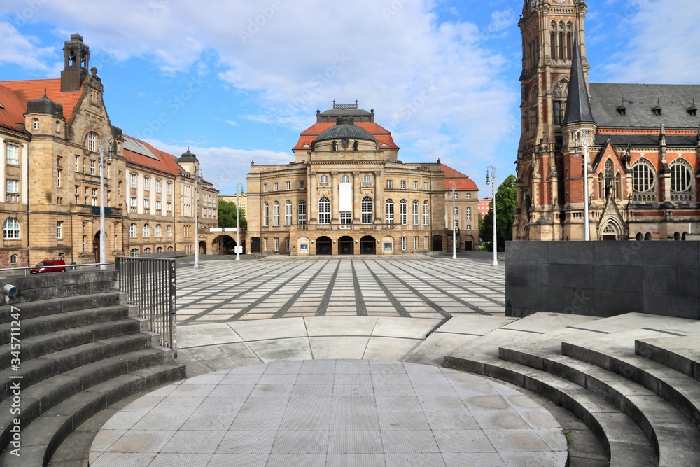 Chemnitz city square