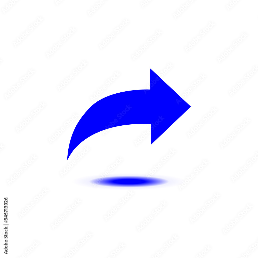 Arrow right icon in trendy flat design Arrow right icon in trendy flat design
