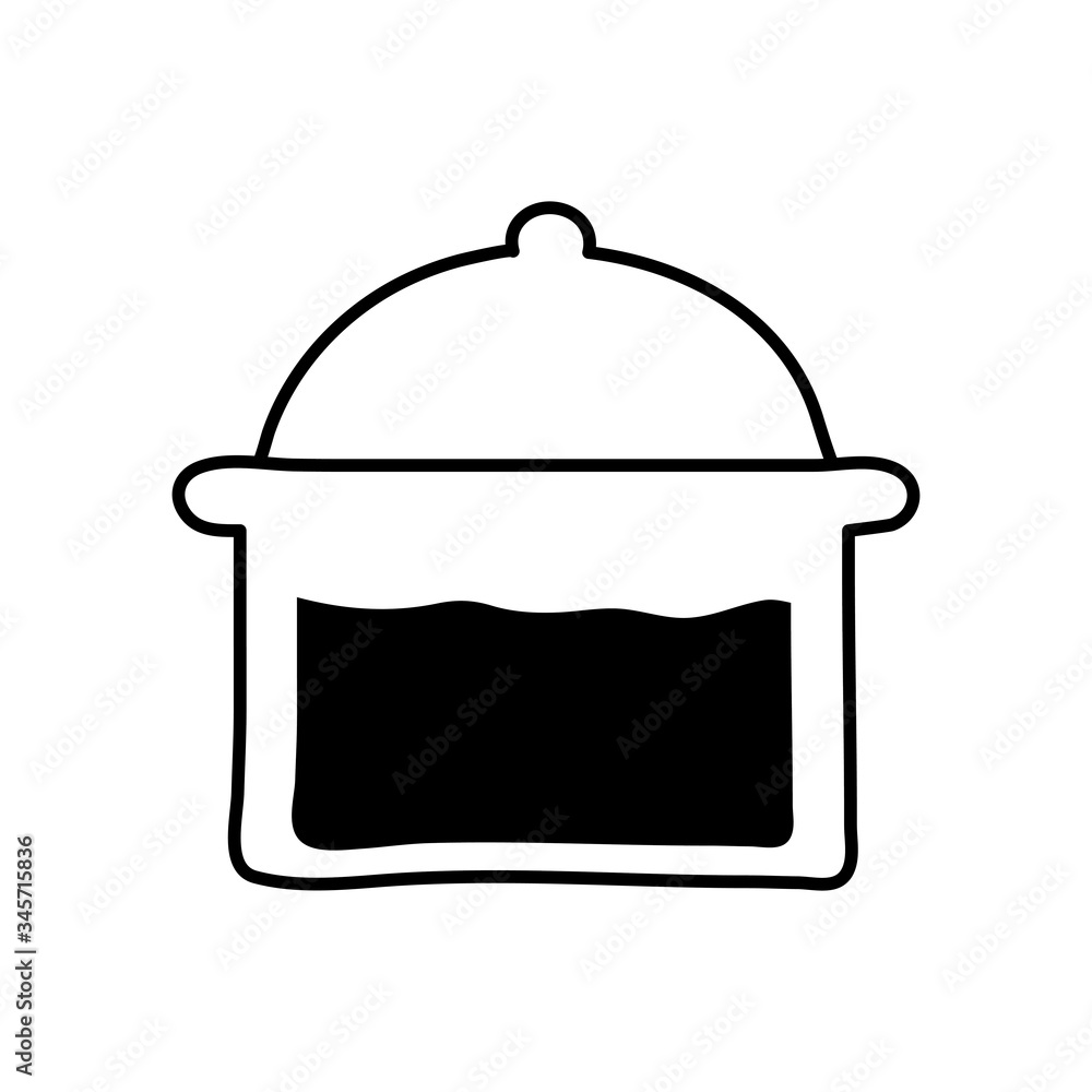 kitchen pot silhouette style icon vector design kitchen pot silhouette style icon vector design
