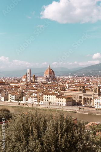 Panoramic view of Florencia from Piazzale Michelangelo
