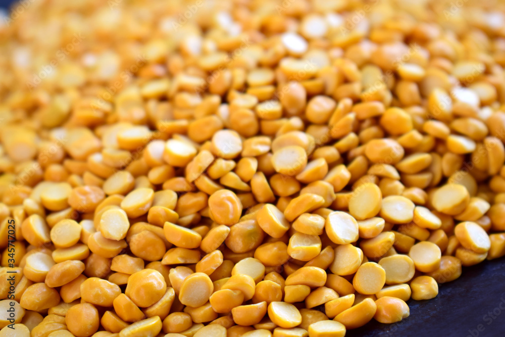 Chana Daal,Heap of yellow split chickpeas Indian raw food. Chana Daal,Heap of yellow split chickpeas Indian raw food.