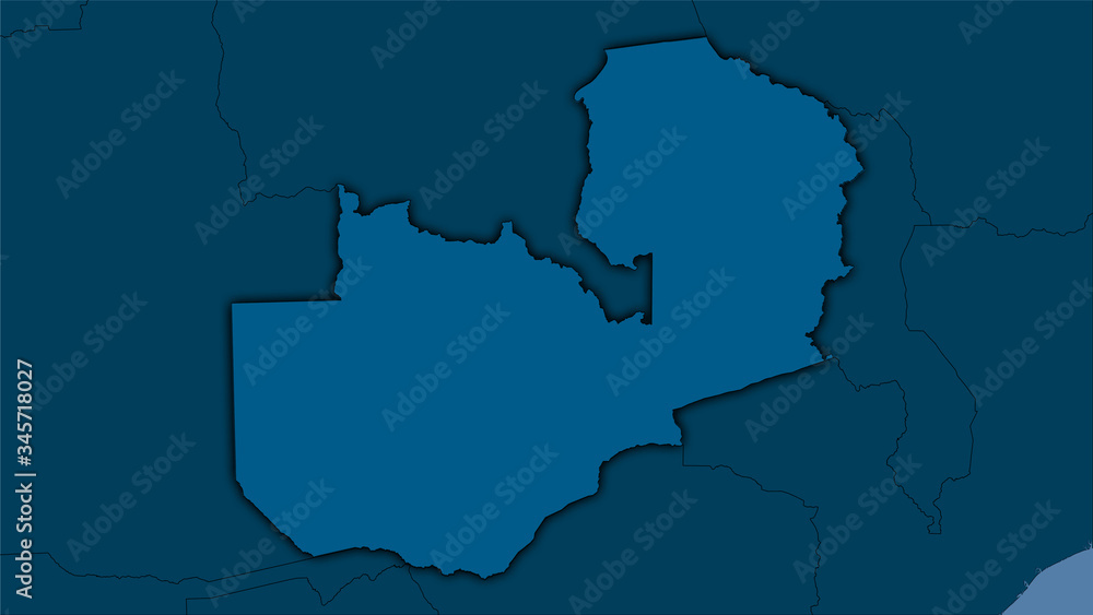 Obraz premium Zambia, solid - dark glow