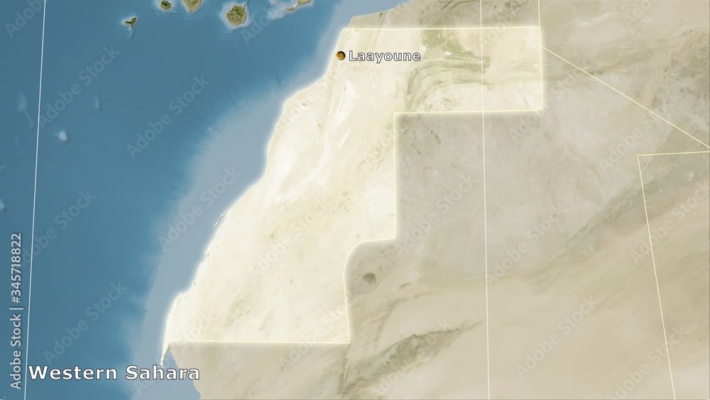 Western Sahara, satellite B - composition