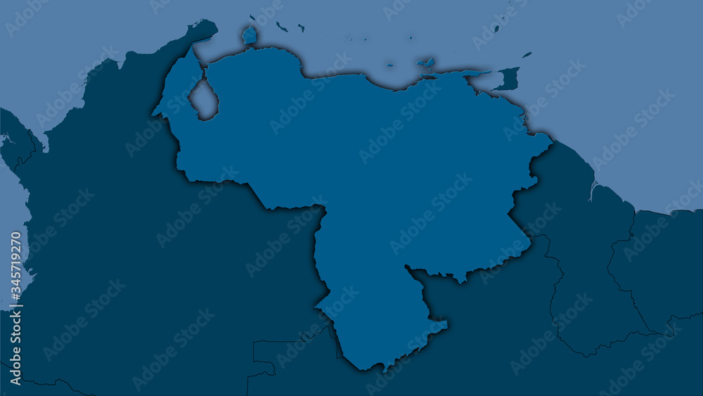 Venezuela, solid - dark glow