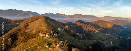 Italian hills countryside landscape 