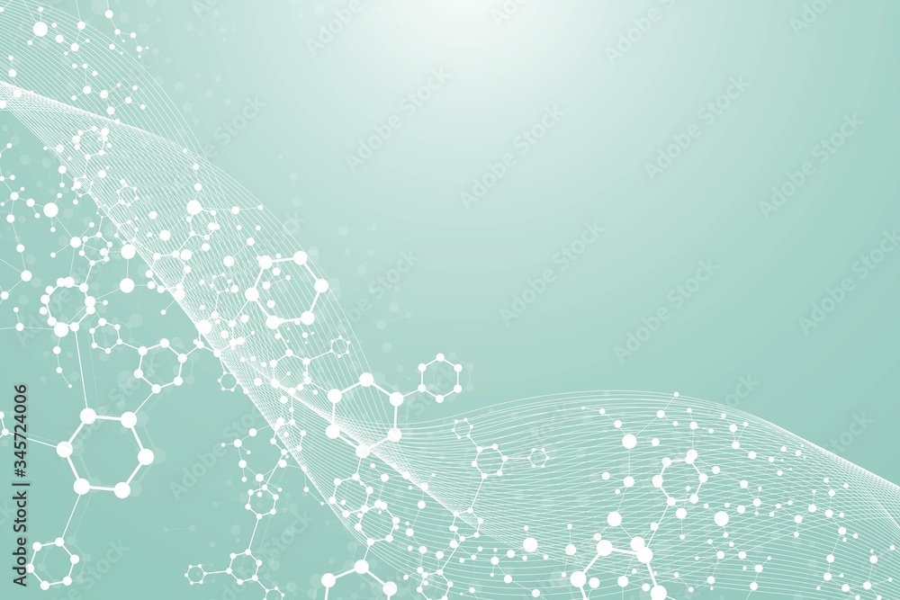 Science network pattern, connecting lines and dots. Technology hexagons structure or molecular connect elements. Science network pattern, connecting lines and dots. Technology hexagons structure or molecular connect elements.