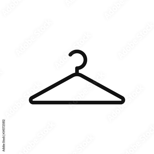 Hanger icon vector. Clothes hanger sign