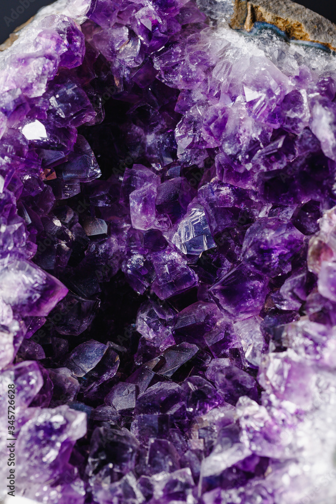 Macro photography of amethyst druzy stone Macro photography of amethyst druzy stone