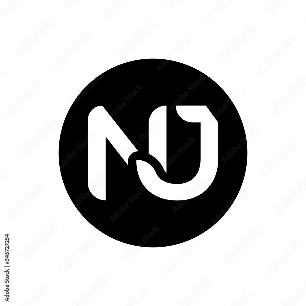 Initial Letter NJ Logo Design Vector Template. Creative Abstract NJ Letter Logo Design Initial Letter NJ Logo Design Vector Template. Creative Abstract NJ Letter Logo Design