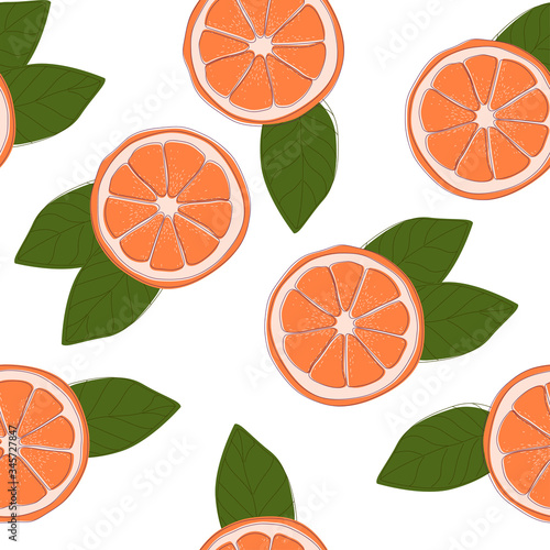 Citrus fruits pattern with lemons and oranges. Varied and colorful backround useful how wrapping paper or texture.