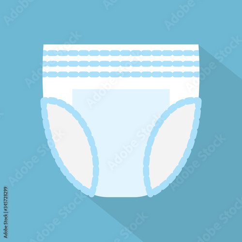 urinary incontinence diaper icon - vector illustration