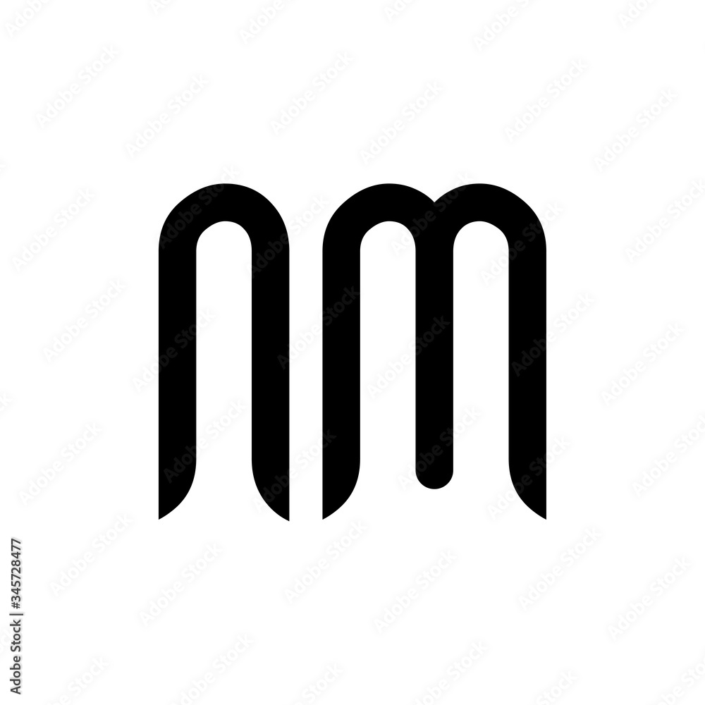 Initial Letter NM Logo Design Vector Template. Creative Abstract NM Letter Logo Design Initial Letter NM Logo Design Vector Template. Creative Abstract NM Letter Logo Design