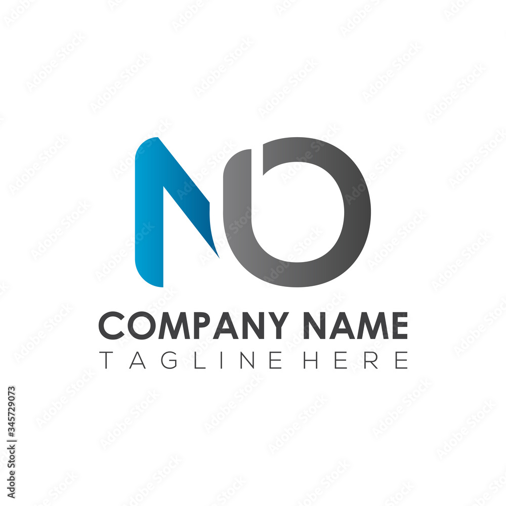 Initial Letter NO Logo Design Vector Template. Creative Abstract NO Letter Logo Design Initial Letter NO Logo Design Vector Template. Creative Abstract NO Letter Logo Design