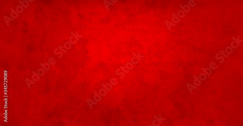 Red background, old paper texture in bright Christmas color, elegant rich holiday or valentines day background with blurred soft marbled paint design