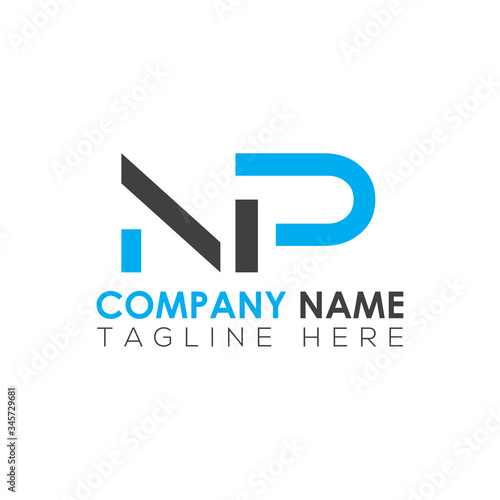 Initial Letter NP Logo Design Vector Template. Creative Abstract NP Letter Logo Design