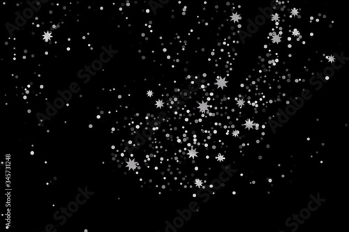 Silver glitter confetti.