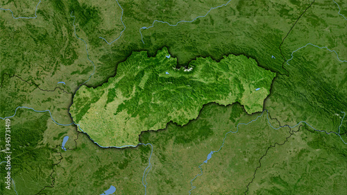Photography Slovakia, satellite B - dark glow