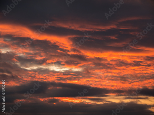 Amazing sunset sky burning 2 © Mariana