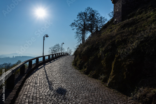 Tableau sur toile Fußweg zur wartburg