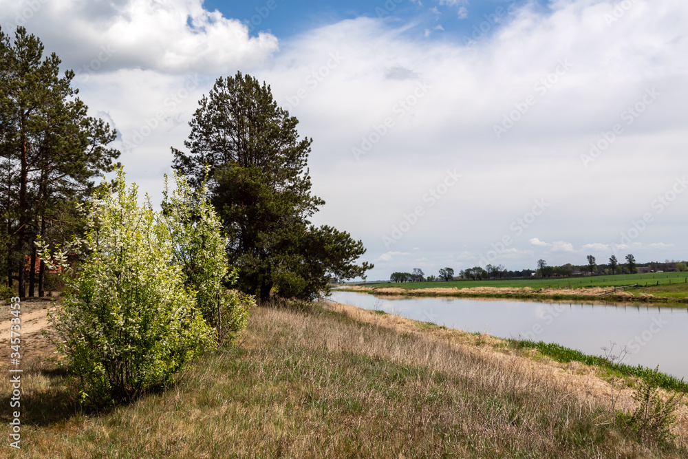 Wiosna w Dolinie Narwi. Wiosenne Podlasie. Tykocin, Strękowa Góra, Podlasie, Polska Wiosna w Dolinie Narwi. Wiosenne Podlasie. Tykocin, Strękowa Góra, Podlasie, Polska
