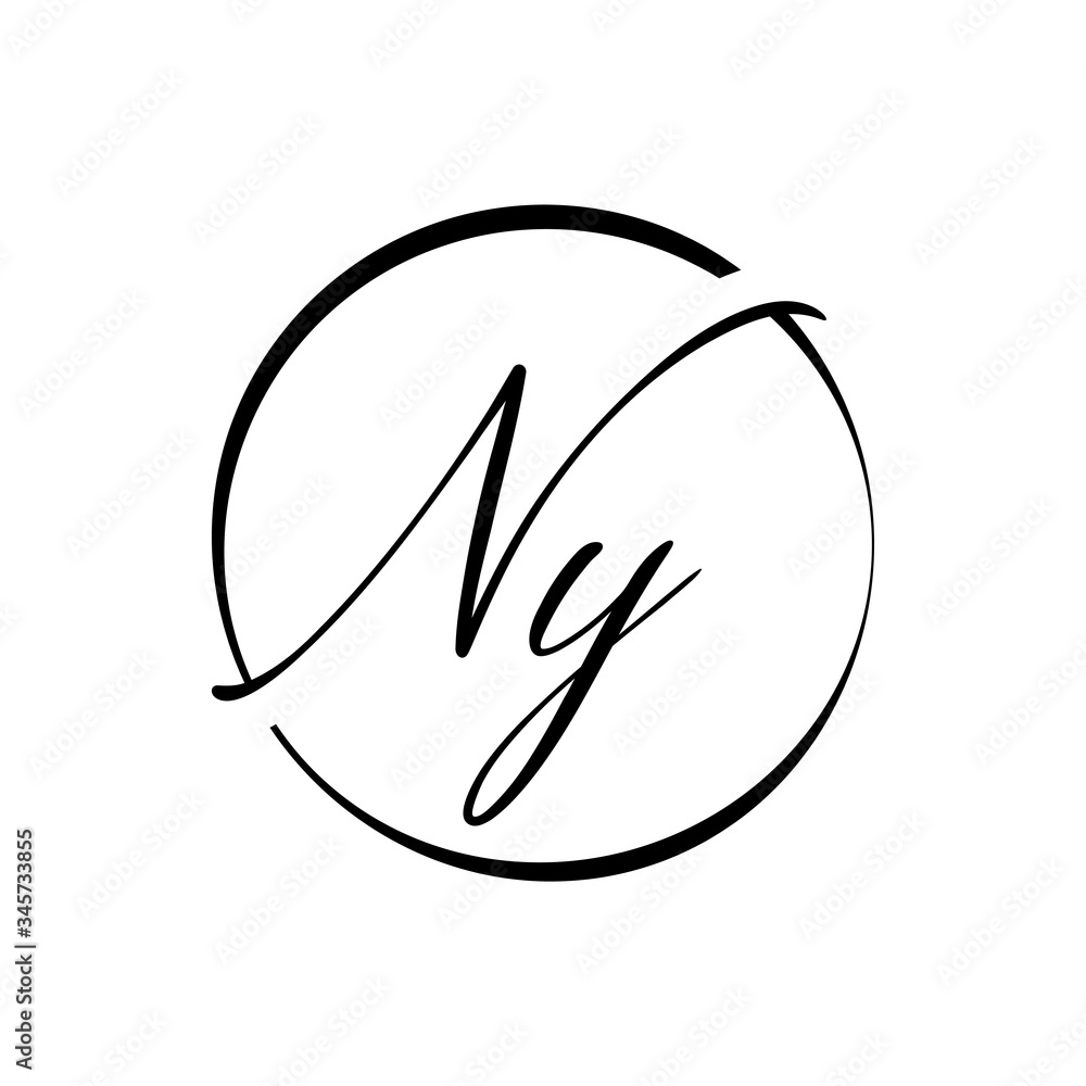 Initial Letter NY Logo Design Vector Template. Creative Abstract NY Letter Logo Design Initial Letter NY Logo Design Vector Template. Creative Abstract NY Letter Logo Design