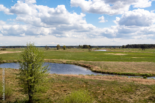 Wiosna w Dolinie Narwi. Wiosenne Podlasie. Tykocin, Strękowa Góra, Podlasie, Polska