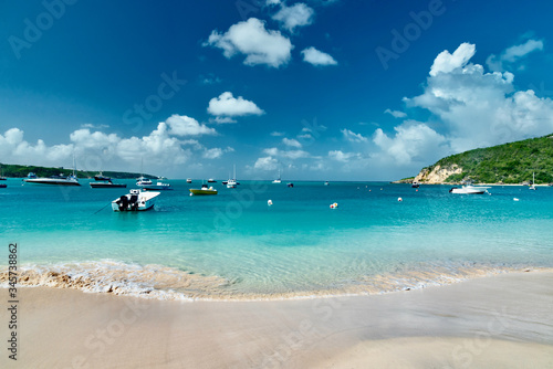 Fototapeta Naklejka Na Ścianę i Meble -  tropical beach panorama Anguilla island Caribbean sea