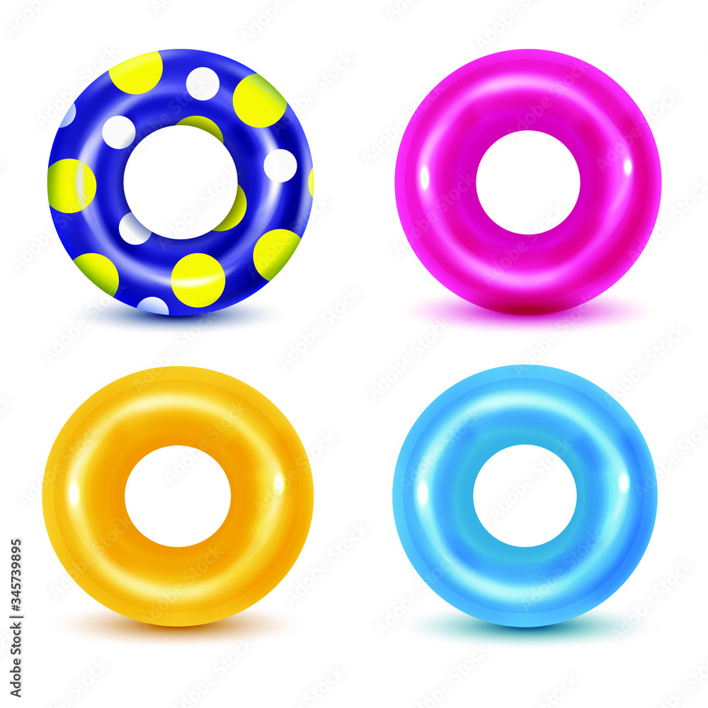 Set of swim rings on white background. Inflatable rubber toy for water and beach or trip safety.
Life saving floating lifebuoy for beach or ship, rescue belt for saving people. Vector illustration. Set of swim rings on white background. Inflatable rubber toy for water and beach or trip safety.
Life saving floating lifebuoy for beach or ship, rescue belt for saving people. Vector illustration.