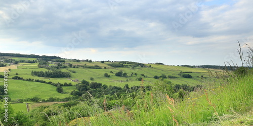 West Yorkshire countryside.  A view across the West Yorkshire countryside close to the village of Haworth in northern England.