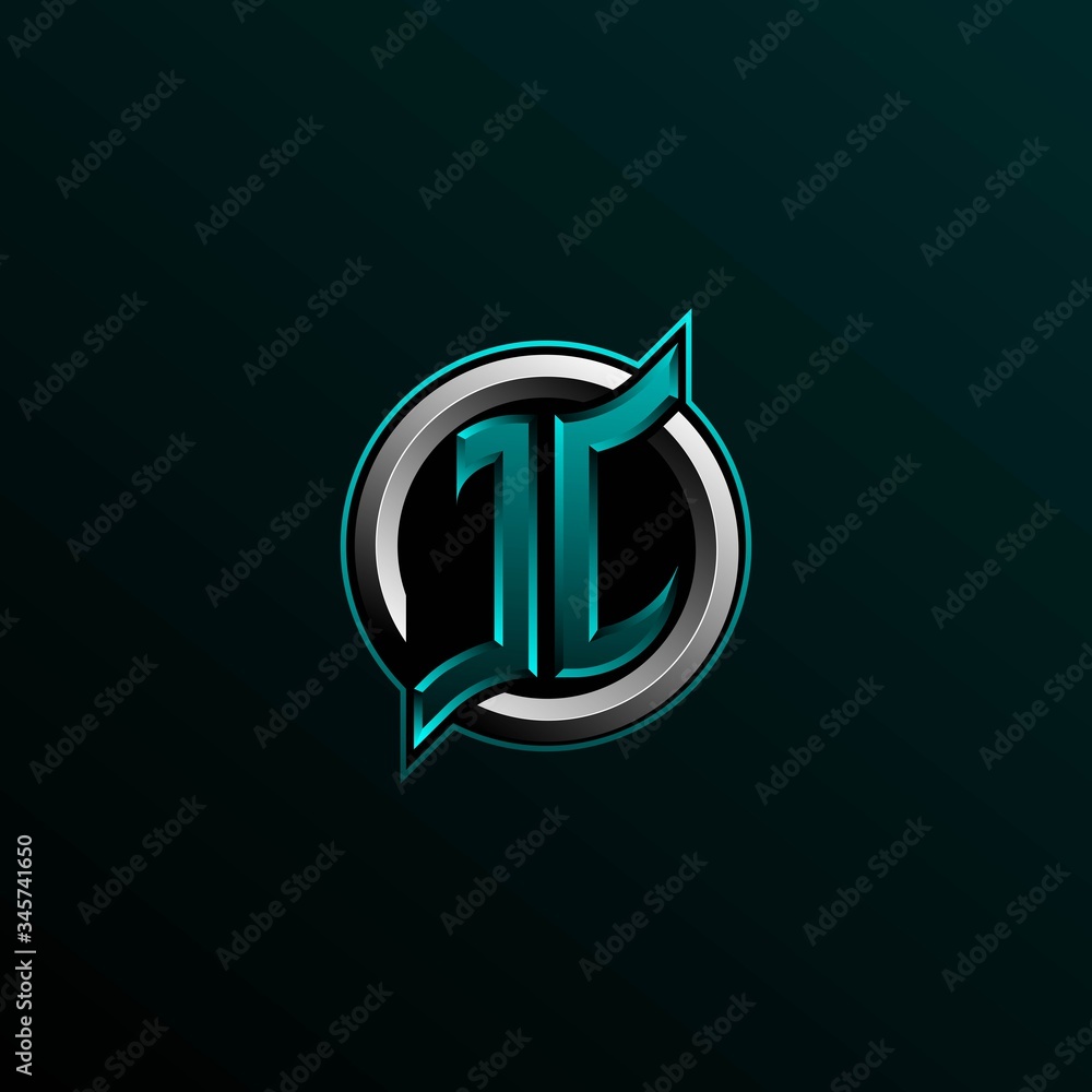 Initial JC logo design, Initial JC logo design with Circle style, Logo for  game, esport, community or business. Stock Vector | Adobe Stock