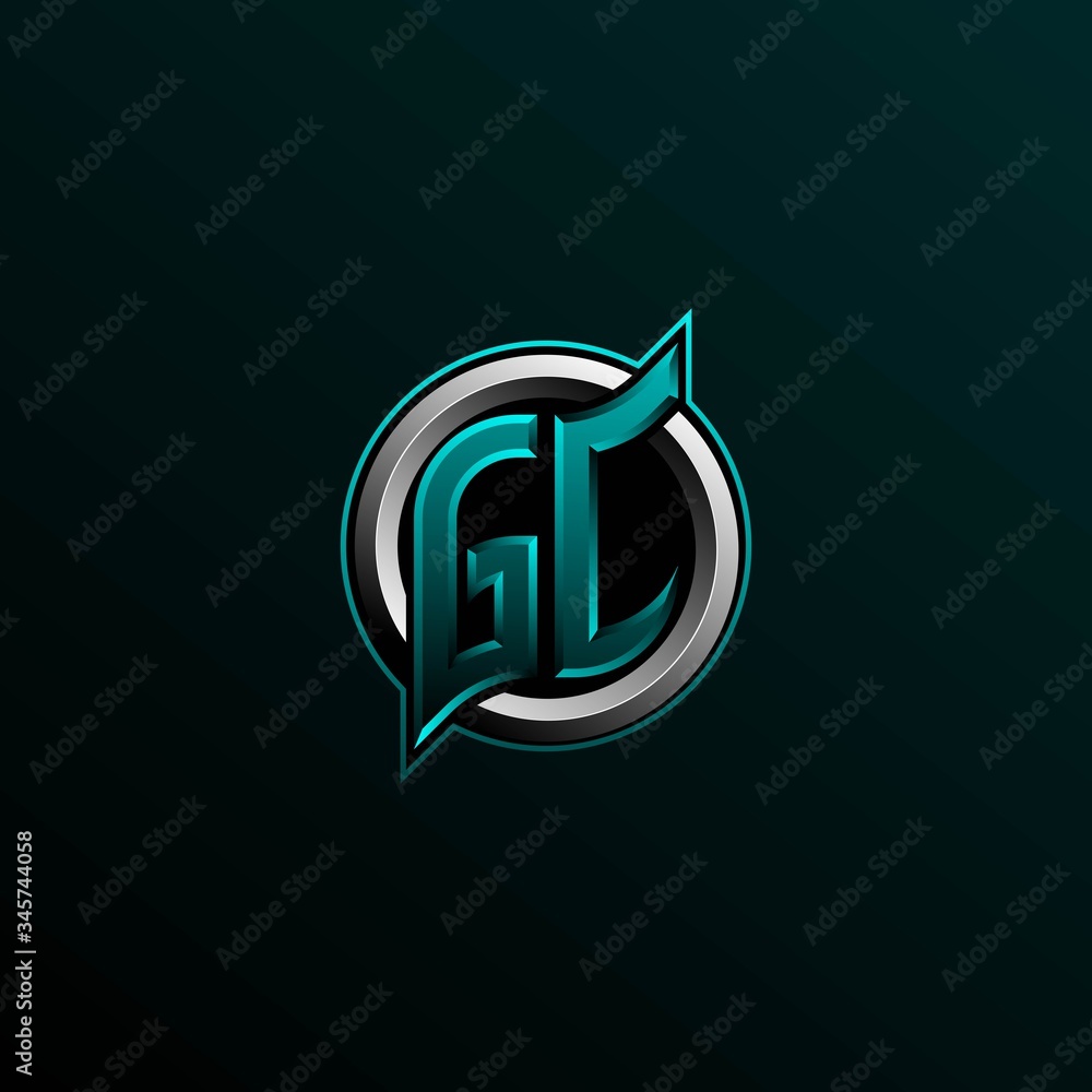 Initial GC logo design, Initial GC logo design with Circle style, Logo