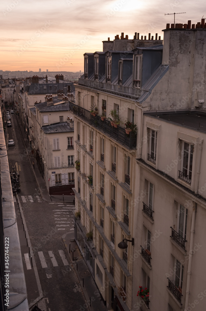 the view from a window in Paris