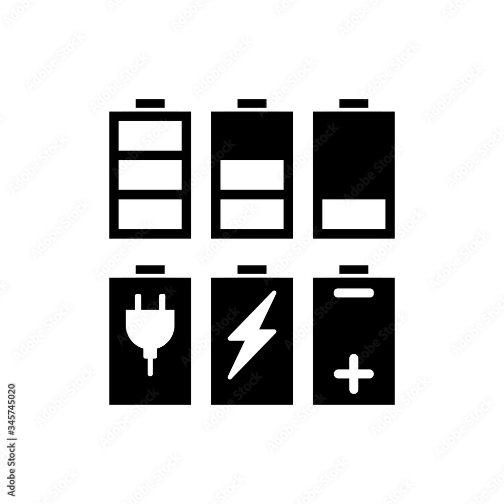Design battery vector logo template Design battery vector logo template