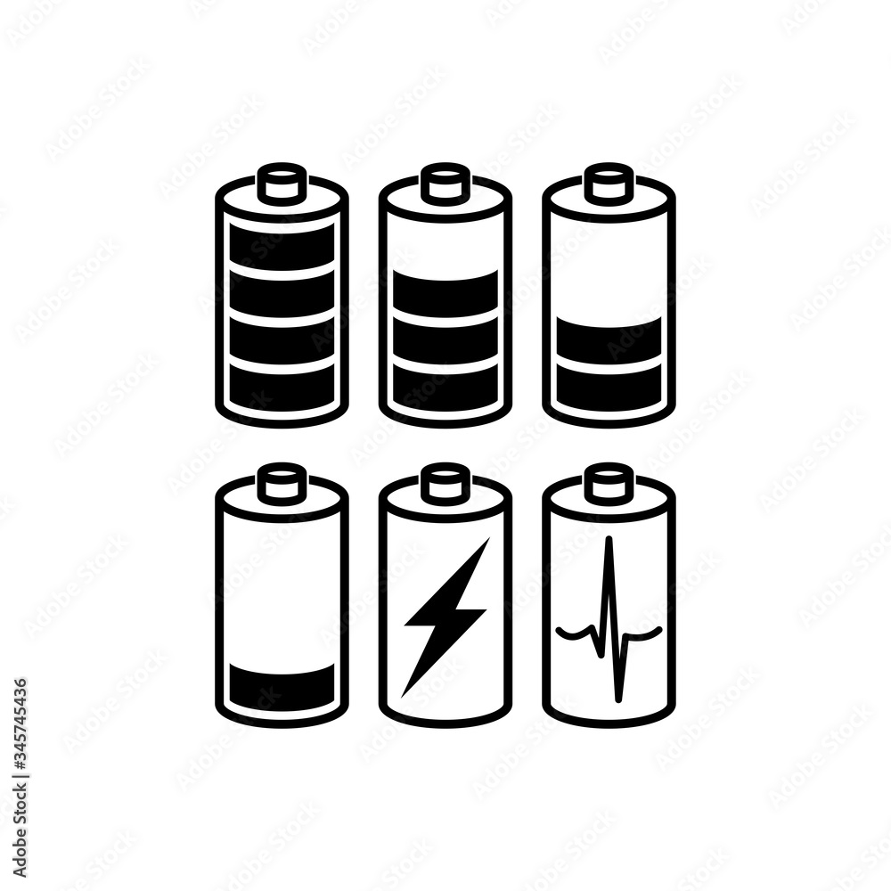 Design battery vector logo template Design battery vector logo template