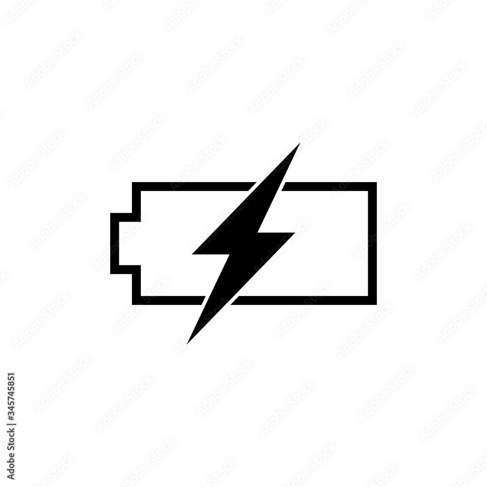 Design battery vector logo template Design battery vector logo template