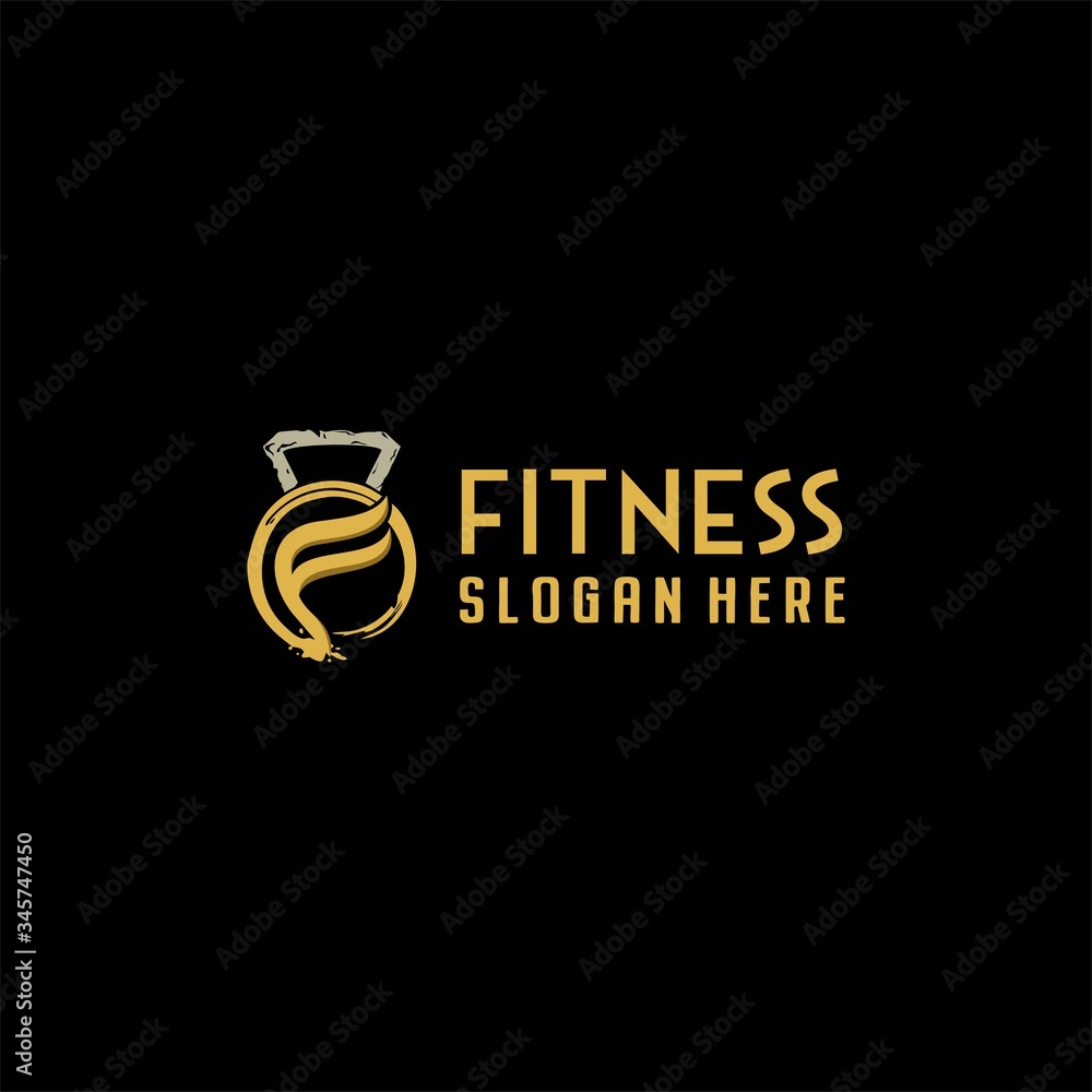 vector illustration of an abstract fitness design inspiration