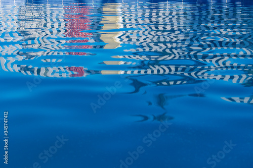 reflections at a pool
