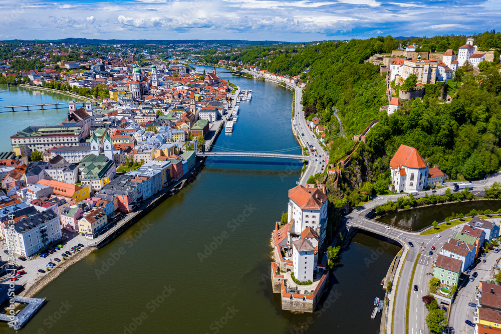 Passau Luftbilder | Hochwertige Drohnenaufnahmen von Passau | Passau 