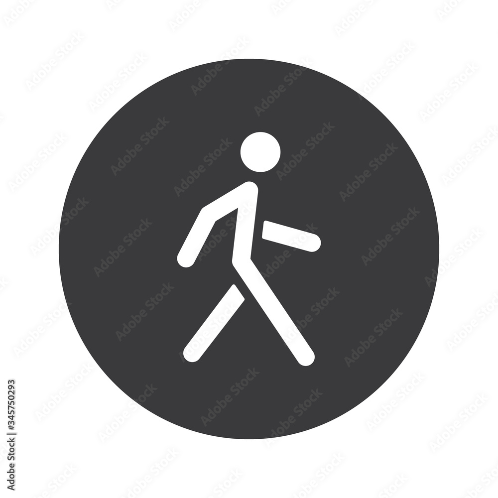 Walking man vector icon. People walk sign illustration. Pedestrian pictogram. Walking man vector icon. People walk sign illustration. Pedestrian pictogram.