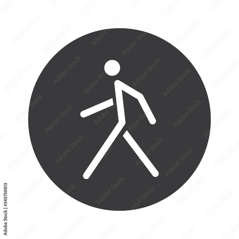 Walking man vector icon. People walk sign illustration. Pedestrian pictogram. Walking man vector icon. People walk sign illustration. Pedestrian pictogram.